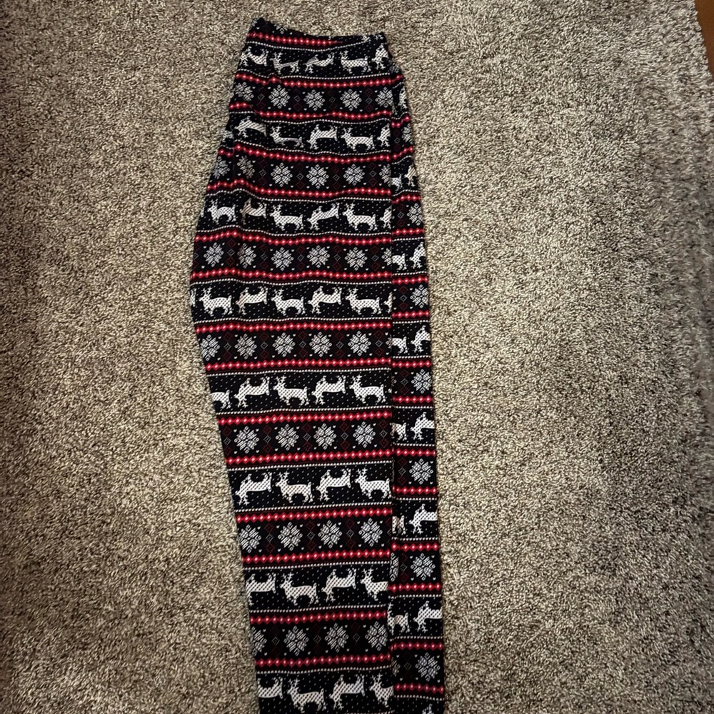Festive Reindeer Patterned Leggings